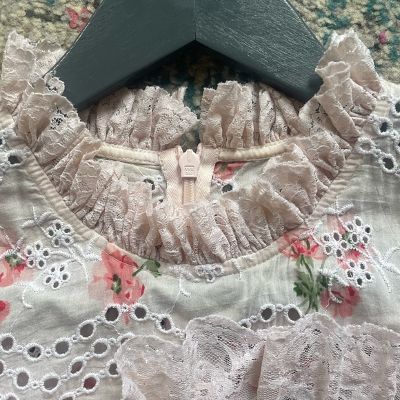 🩷 Needle & Thread Luxury Dress Desert Rose Lace mini - rose pink powder - Picture 8 of 15